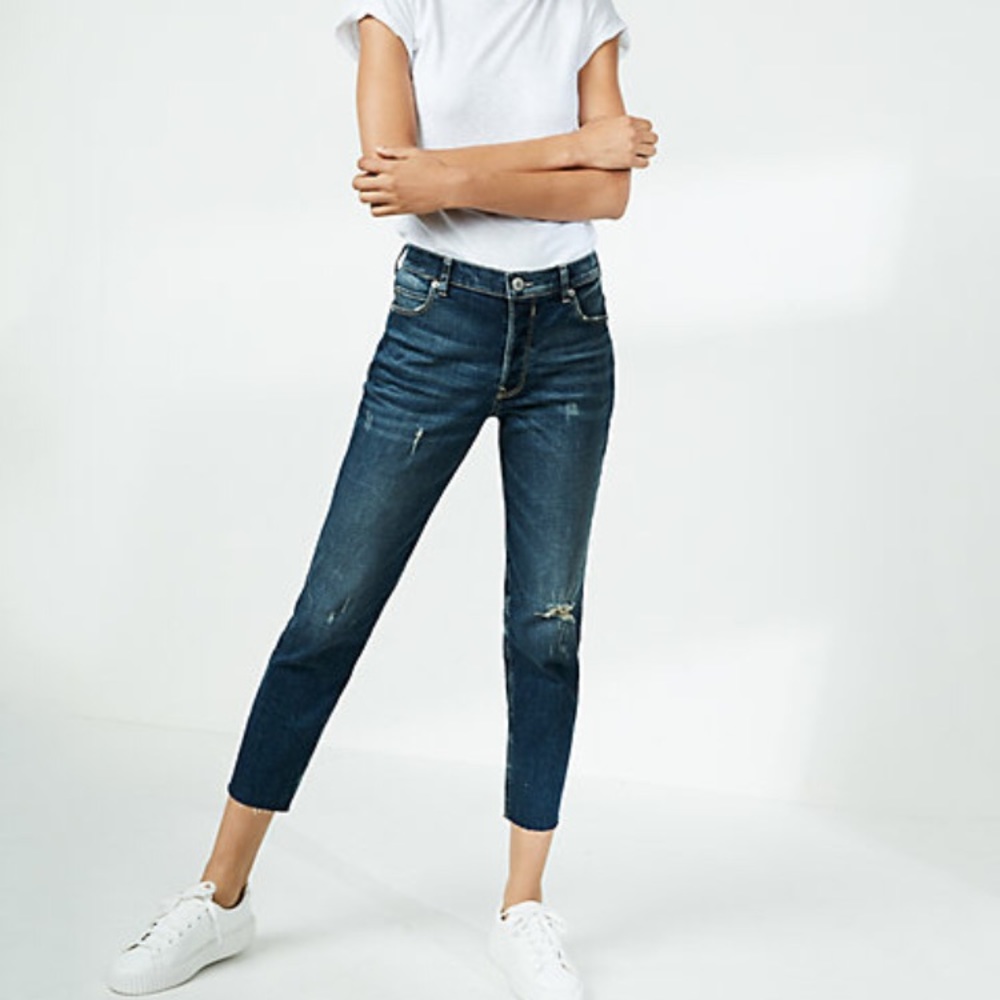Express High Rise Girlfriend Jeans